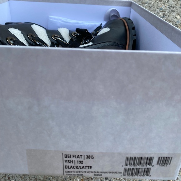 Jimmy Choo Bei Flat Boots leather /shearling size 38.5 - Picture 12 of 12